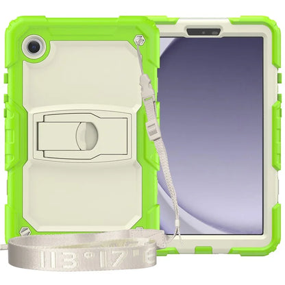 For Samsung Galaxy Tab A9 (SM-X110 / X115) Case Kickstand Rugged Protective Tablet Cover with Shoulder Strap