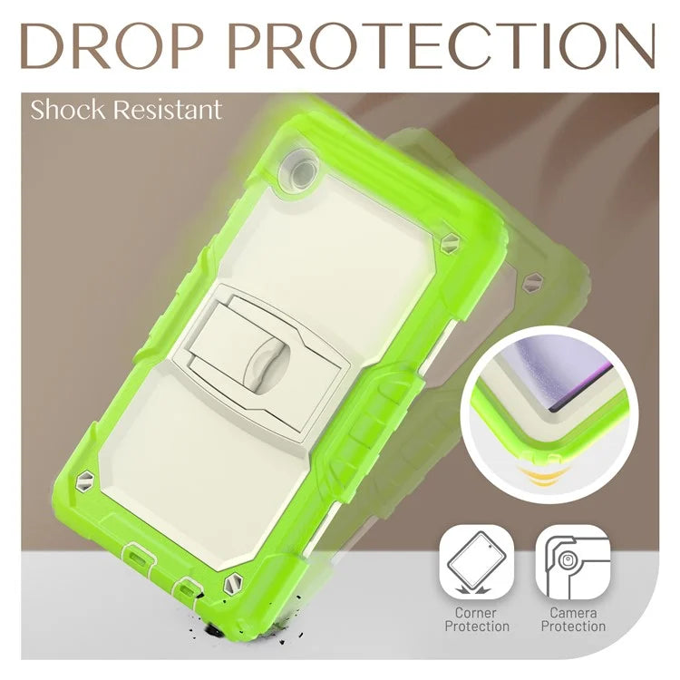 For Samsung Galaxy Tab A9 (SM-X110 / X115) Case Kickstand Rugged Protective Tablet Cover with Shoulder Strap