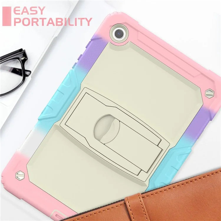 For Samsung Galaxy Tab A9+ (SM-X210 / X215 / X216) Defender Case Kickstand Tablet Cover with Shoulder Strap