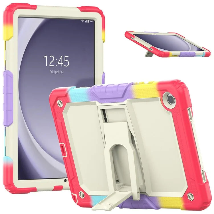 For Samsung Galaxy Tab A9+ (SM-X210 / X215 / X216) Defender Case Kickstand Tablet Cover with Shoulder Strap