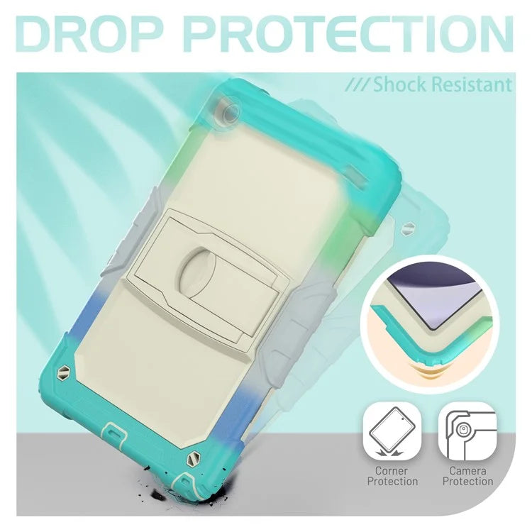 For Samsung Galaxy Tab A9+ (SM-X210 / X215 / X216) Defender Case Kickstand Tablet Cover with Shoulder Strap