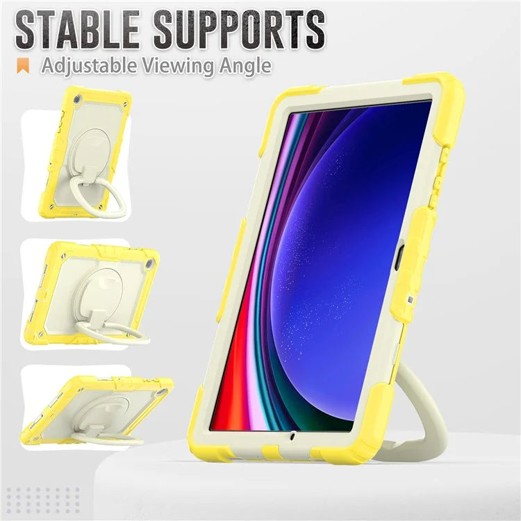 For Samsung Galaxy Tab A9+ (SM-X210 / X215 / X216) PC+Silicone Case Rugged Kickstand Tablet Cover