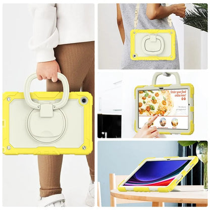 For Samsung Galaxy Tab A9+ (SM-X210 / X215 / X216) PC+Silicone Case Rugged Kickstand Tablet Cover