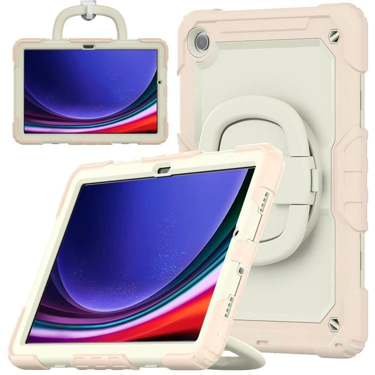 For Samsung Galaxy Tab A9+ (SM-X210 / X215 / X216) PC+Silicone Case Rugged Kickstand Tablet Cover