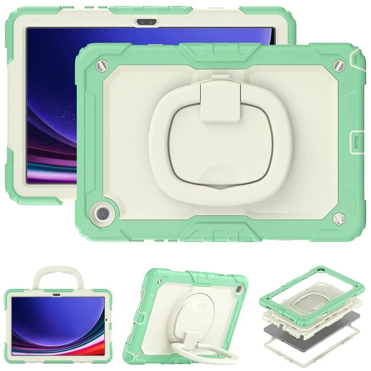 For Samsung Galaxy Tab A9+ (SM-X210 / X215 / X216) PC+Silicone Case Rugged Kickstand Tablet Cover