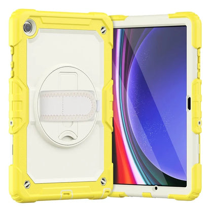 For Samsung Galaxy Tab A9+ SM-X210 SM-X216 SM-X215 Tablet Cover Anti-drop Case with PET Screen Protector and Rotary Kickstand