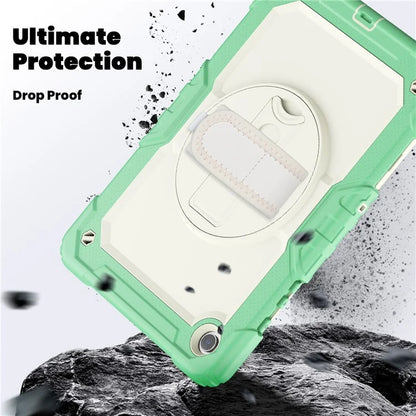 For Samsung Galaxy Tab A9+ SM-X210 SM-X216 SM-X215 Tablet Cover Anti-drop Case with PET Screen Protector and Rotary Kickstand