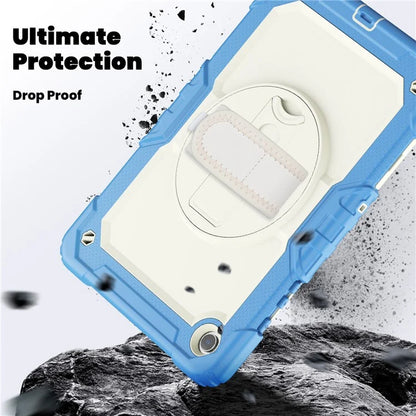 For Samsung Galaxy Tab A9+ SM-X210 SM-X216 SM-X215 Tablet Cover Anti-drop Case with PET Screen Protector and Rotary Kickstand
