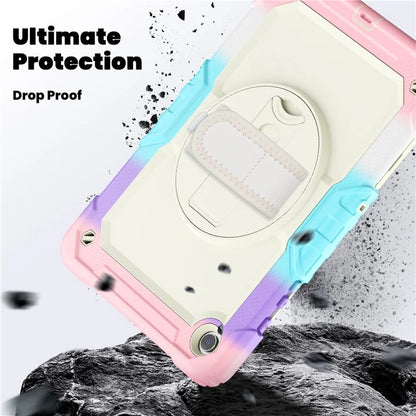 For Samsung Galaxy Tab A9+ SM-X210 SM-X215 SM-X216 Tablet Case Anti-fall Protective Cover with Kickstand and Hand Strap