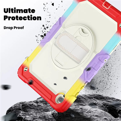 For Samsung Galaxy Tab A9+ SM-X210 SM-X215 SM-X216 Tablet Case Anti-fall Protective Cover with Kickstand and Hand Strap