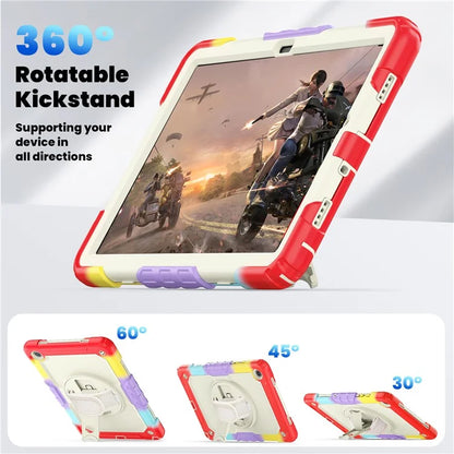 For Samsung Galaxy Tab A9+ SM-X210 SM-X215 SM-X216 Tablet Case Anti-fall Protective Cover with Kickstand and Hand Strap