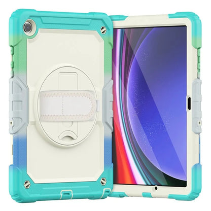 For Samsung Galaxy Tab A9+ SM-X210 SM-X215 SM-X216 Tablet Case Anti-fall Protective Cover with Kickstand and Hand Strap