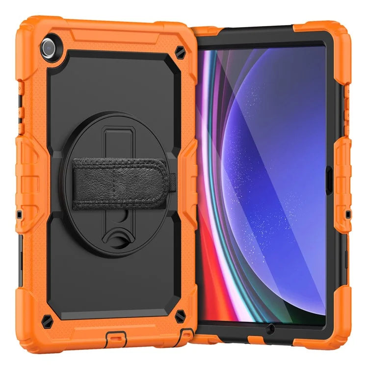 For Samsung Galaxy Tab A9+ SM-X210 SM-X216 SM-X215 Protective Cover PC+Silicone Kickstand Tablet Case with Screen Protector