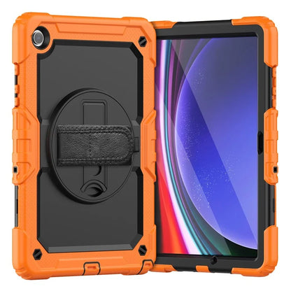 For Samsung Galaxy Tab A9+ SM-X210 SM-X216 SM-X215 Protective Cover PC+Silicone Kickstand Tablet Case with Screen Protector