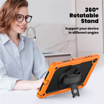 For Samsung Galaxy Tab A9+ SM-X210 SM-X216 SM-X215 Protective Cover PC+Silicone Kickstand Tablet Case with Screen Protector
