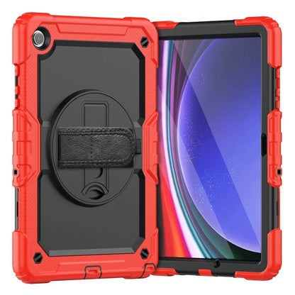 For Samsung Galaxy Tab A9+ SM-X210 SM-X216 SM-X215 Protective Cover PC+Silicone Kickstand Tablet Case with Screen Protector