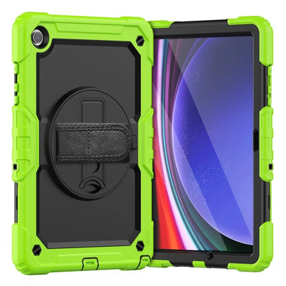 For Samsung Galaxy Tab A9+ SM-X210 SM-X216 SM-X215 Protective Cover PC+Silicone Kickstand Tablet Case with Screen Protector