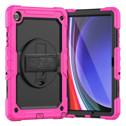 For Samsung Galaxy Tab A9+ SM-X210 SM-X216 SM-X215 Protective Cover PC+Silicone Kickstand Tablet Case with Screen Protector