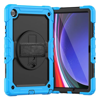 For Samsung Galaxy Tab A9+ SM-X210 SM-X216 SM-X215 Protective Cover PC+Silicone Kickstand Tablet Case with Screen Protector
