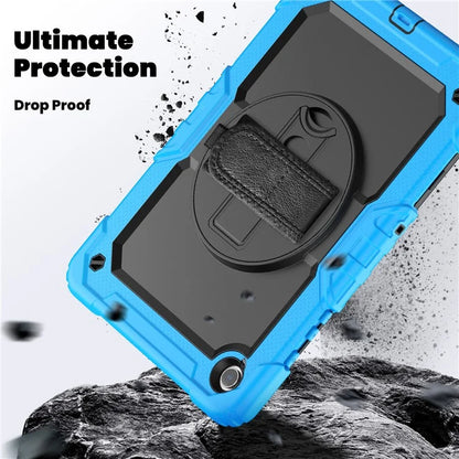 For Samsung Galaxy Tab A9+ SM-X210 SM-X216 SM-X215 Protective Cover PC+Silicone Kickstand Tablet Case with Screen Protector