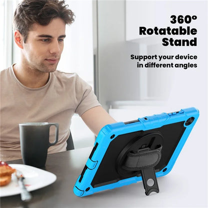 For Samsung Galaxy Tab A9+ SM-X210 SM-X216 SM-X215 Protective Cover PC+Silicone Kickstand Tablet Case with Screen Protector