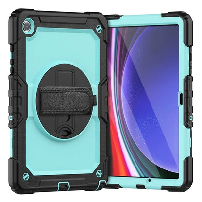For Samsung Galaxy Tab A9+ SM-X210 SM-X216 SM-X215 Protective Cover PC+Silicone Kickstand Tablet Case with Screen Protector