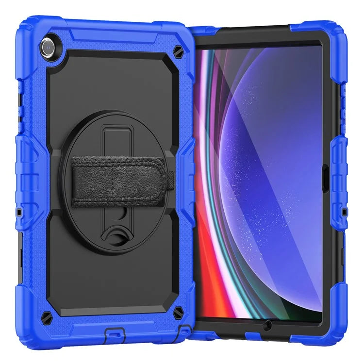 For Samsung Galaxy Tab A9+ SM-X210 SM-X216 SM-X215 Protective Cover PC+Silicone Kickstand Tablet Case with Screen Protector