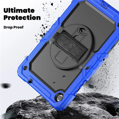 For Samsung Galaxy Tab A9+ SM-X210 SM-X216 SM-X215 Protective Cover PC+Silicone Kickstand Tablet Case with Screen Protector