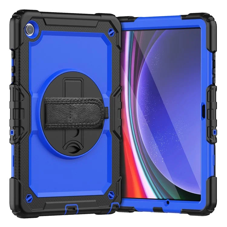For Samsung Galaxy Tab A9+ SM-X210 SM-X216 SM-X215 Protective Cover PC+Silicone Kickstand Tablet Case with Screen Protector