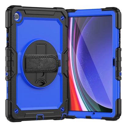 For Samsung Galaxy Tab A9+ SM-X210 SM-X216 SM-X215 Protective Cover PC+Silicone Kickstand Tablet Case with Screen Protector