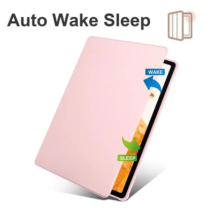 For Samsung Galaxy Tab S9+ PU Leather Acrylic Tablet Case 360-Degree Rotating Stand Anti-scratch Cover