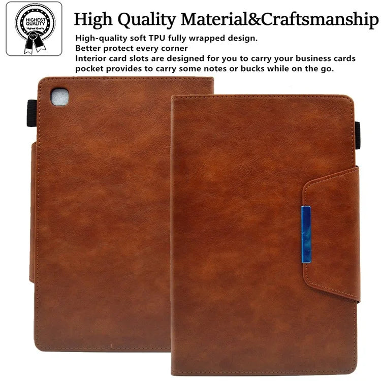 For Samsung Galaxy Tab A9+ X210 / X215 / X216B Leather Case Stand Tablet Cover Wake / Sleep Enabled