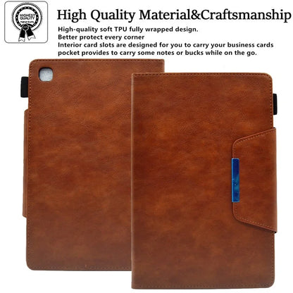 For Samsung Galaxy Tab A9+ X210 / X215 / X216B Leather Case Stand Tablet Cover Wake / Sleep Enabled