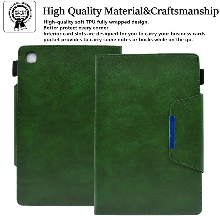 For Samsung Galaxy Tab A9+ X210 / X215 / X216B Leather Case Stand Tablet Cover Wake / Sleep Enabled