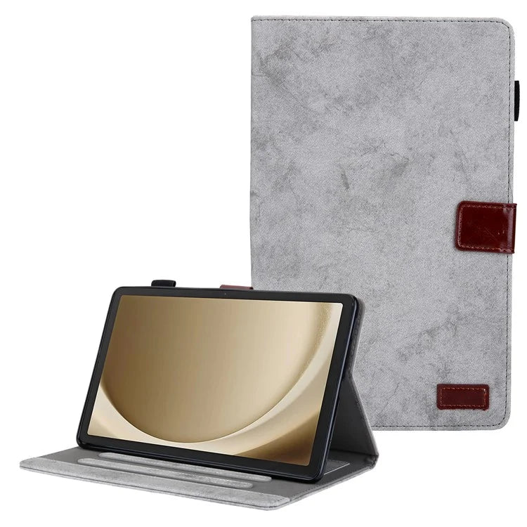 For Samsung Galaxy Tab A9+ X210 / X215 / X216B Smart Case Cloth Texture Leather Business Tablet Cover
