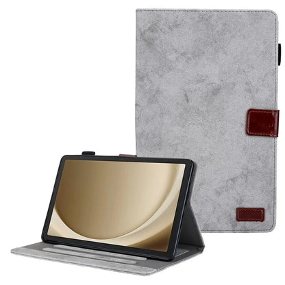 For Samsung Galaxy Tab A9+ X210 / X215 / X216B Smart Case Cloth Texture Leather Business Tablet Cover