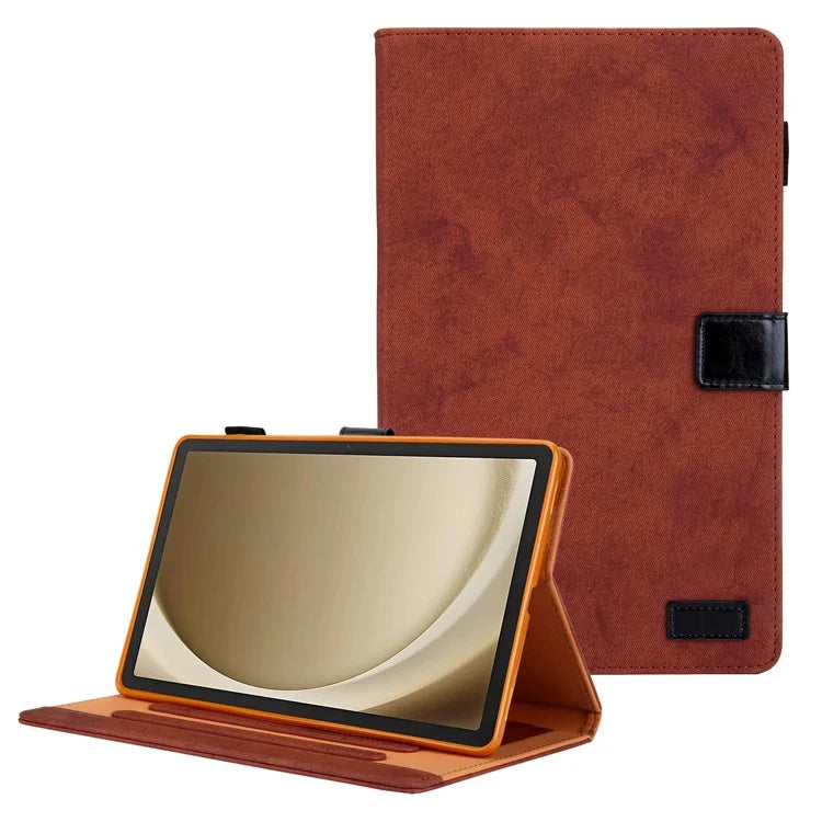 For Samsung Galaxy Tab A9+ X210 / X215 / X216B Smart Case Cloth Texture Leather Business Tablet Cover