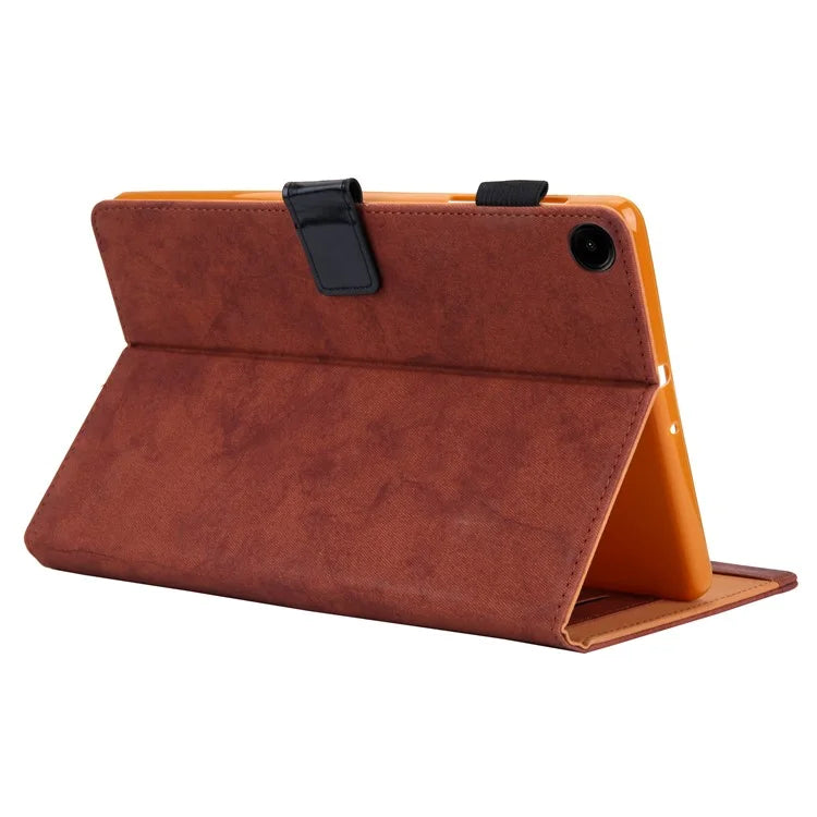 For Samsung Galaxy Tab A9+ X210 / X215 / X216B Smart Case Cloth Texture Leather Business Tablet Cover