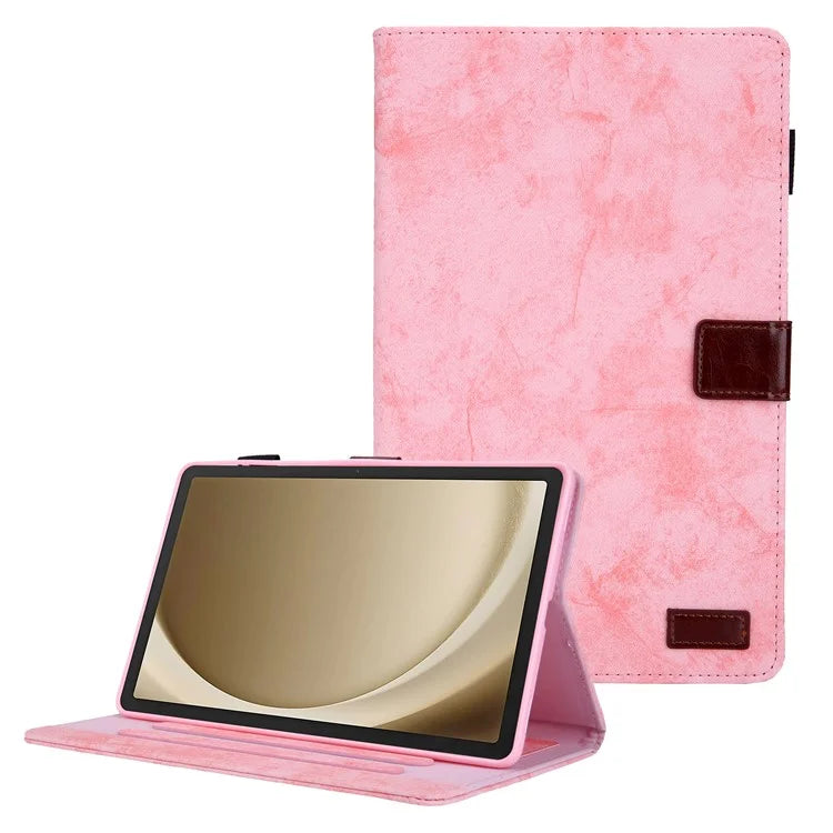 For Samsung Galaxy Tab A9+ X210 / X215 / X216B Smart Case Cloth Texture Leather Business Tablet Cover