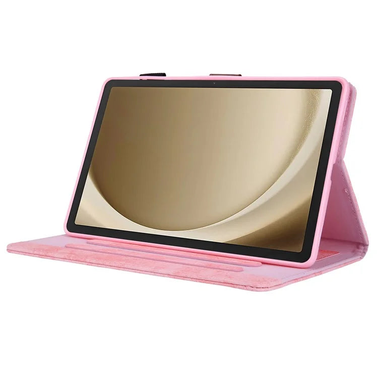 For Samsung Galaxy Tab A9+ X210 / X215 / X216B Smart Case Cloth Texture Leather Business Tablet Cover