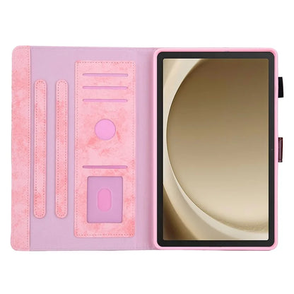 For Samsung Galaxy Tab A9+ X210 / X215 / X216B Smart Case Cloth Texture Leather Business Tablet Cover