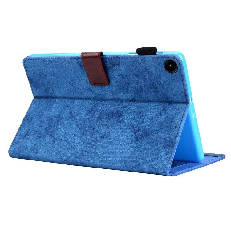 For Samsung Galaxy Tab A9+ X210 / X215 / X216B Smart Case Cloth Texture Leather Business Tablet Cover