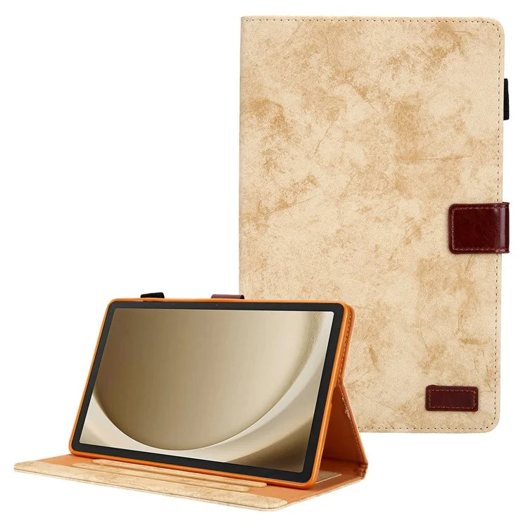 For Samsung Galaxy Tab A9+ X210 / X215 / X216B Smart Case Cloth Texture Leather Business Tablet Cover