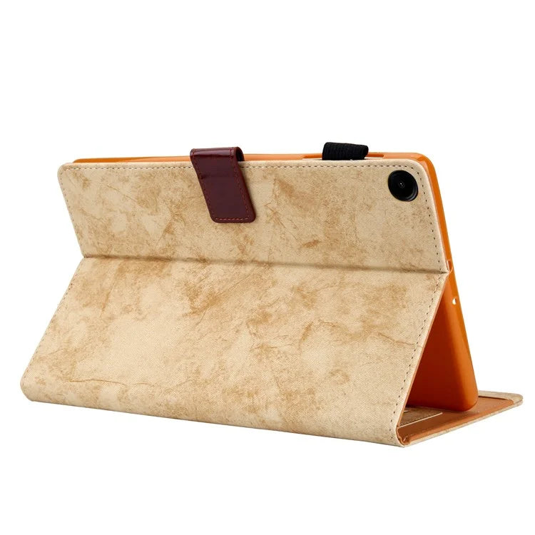 For Samsung Galaxy Tab A9+ X210 / X215 / X216B Smart Case Cloth Texture Leather Business Tablet Cover