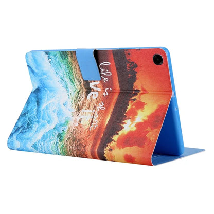 For Samsung Galaxy Tab A9+ X210 / 215 / X216B Leather Pattern Case Flip Stand Smart Tablet Cover
