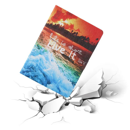For Samsung Galaxy Tab A9+ X210 / 215 / X216B Leather Pattern Case Flip Stand Smart Tablet Cover