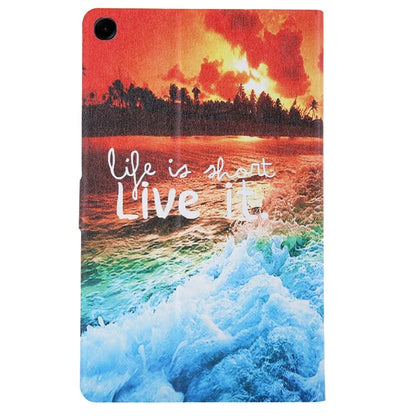 For Samsung Galaxy Tab A9+ X210 / 215 / X216B Leather Pattern Case Flip Stand Smart Tablet Cover
