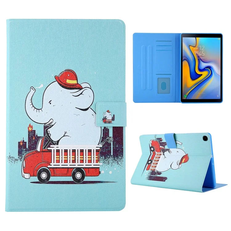 For Samsung Galaxy Tab A9+ X210 / 215 / X216B Leather Pattern Case Flip Stand Smart Tablet Cover