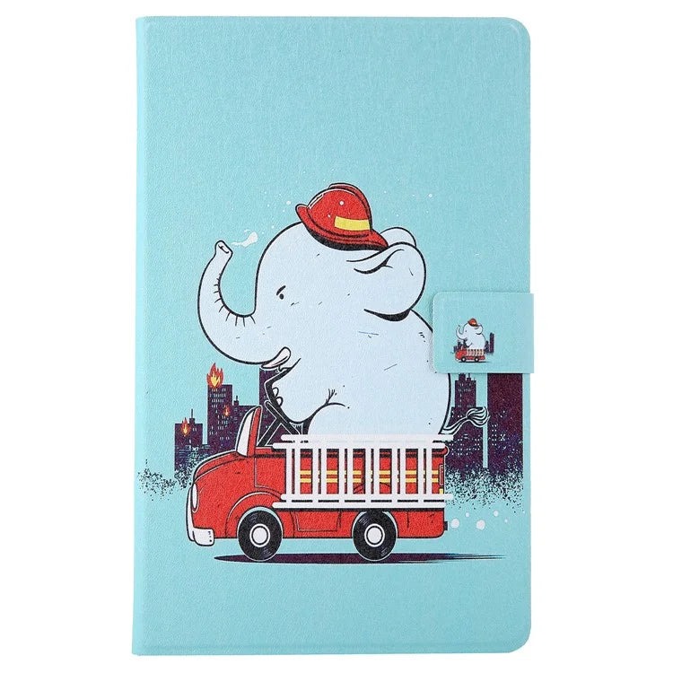 For Samsung Galaxy Tab A9+ X210 / 215 / X216B Leather Pattern Case Flip Stand Smart Tablet Cover