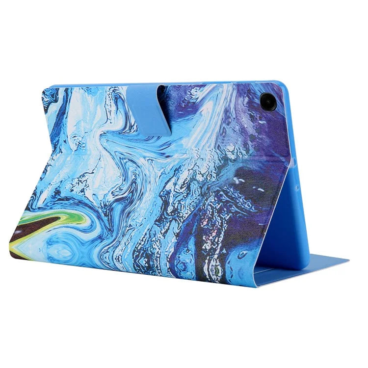 For Samsung Galaxy Tab A9+ X210 / 215 / X216B Leather Pattern Case Flip Stand Smart Tablet Cover